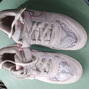 Nike vandal low Y2K 2005 white with pink and snakeskin